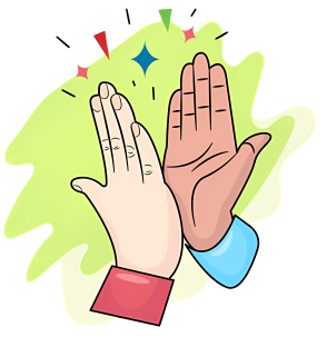 High-fives, Handshakes, and Hugs